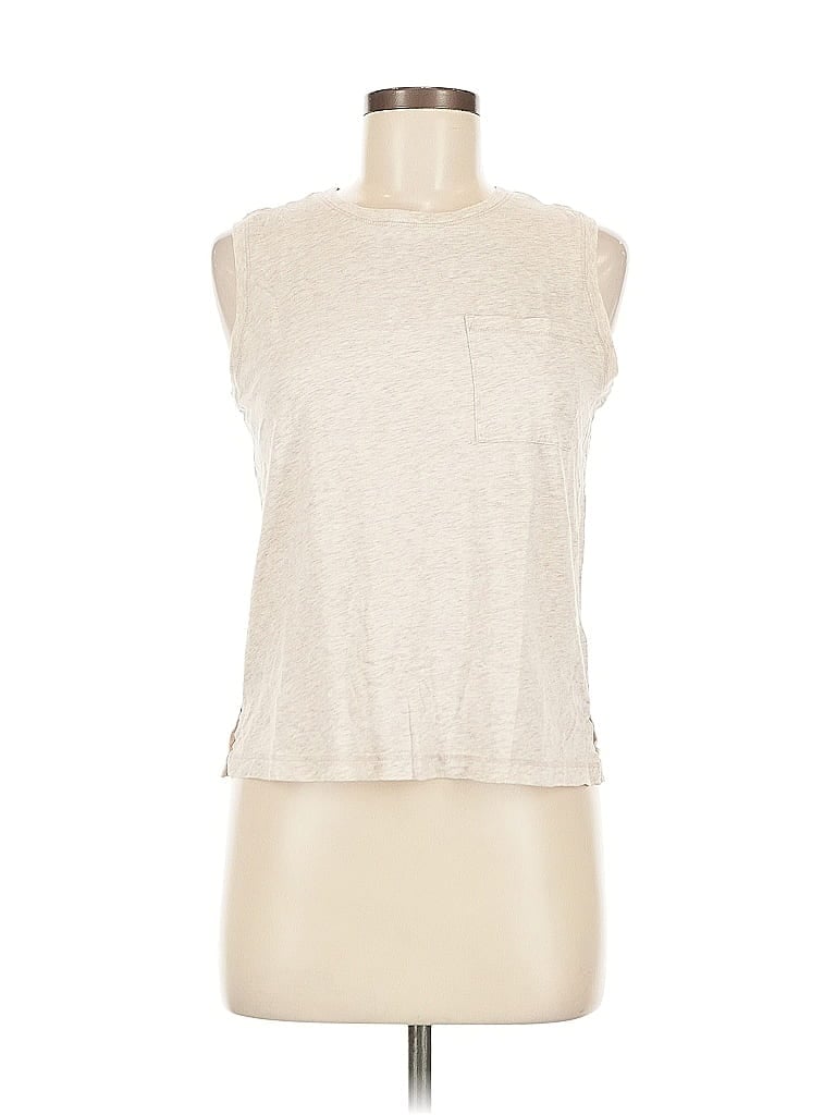 Pre-owned J By Joie Sleeveless T-shirt In White