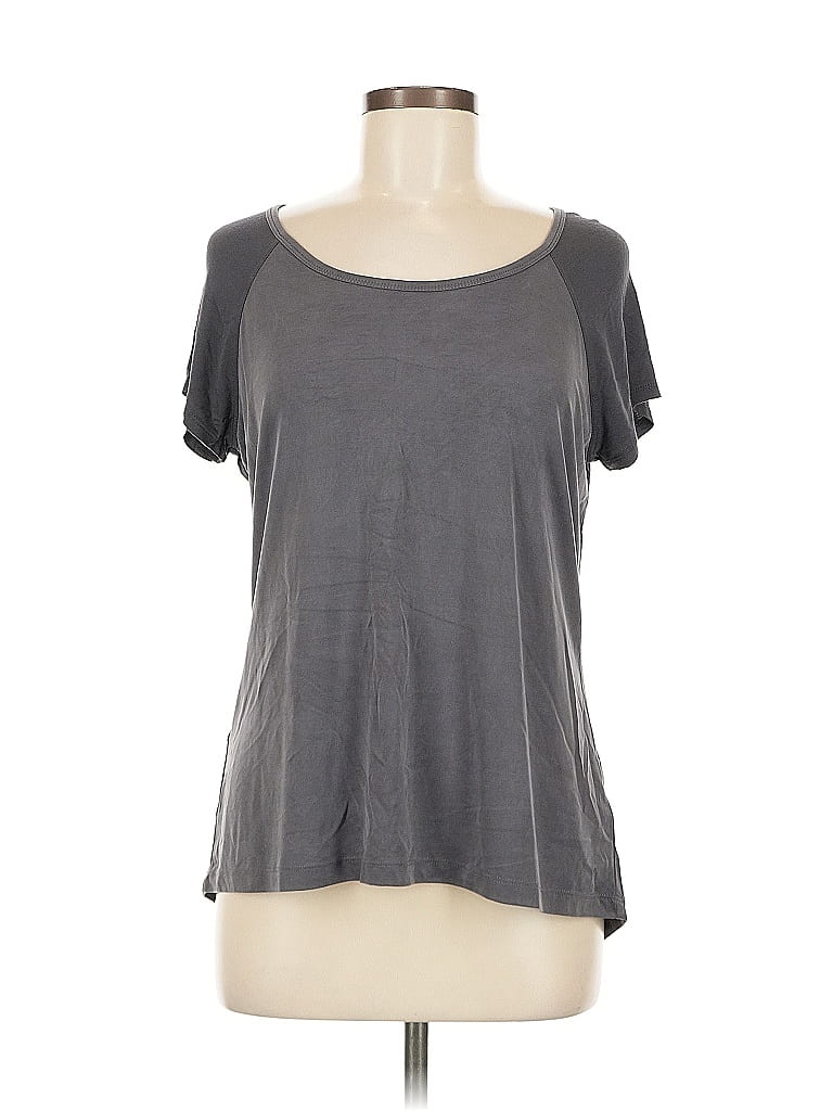 Pre-owned Cynthia Rowley Tjx Short Sleeve T-shirt In Gray