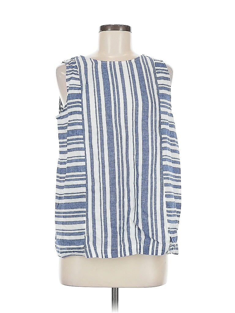 Pre-owned Andrea Jovine Sleeveless Blouse In Blue