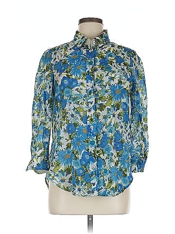 HD in Paris 3/4 Sleeve Button-Down Shirt (view 1)