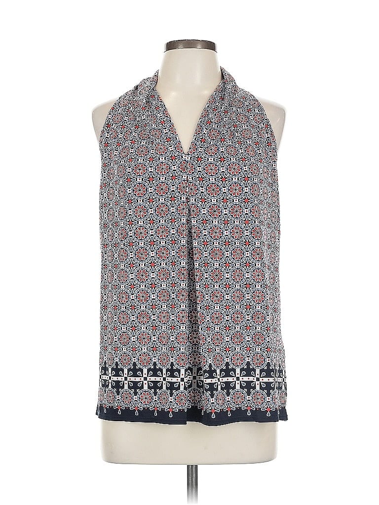Pre-owned Max Studio Sleeveless Blouse In Blue