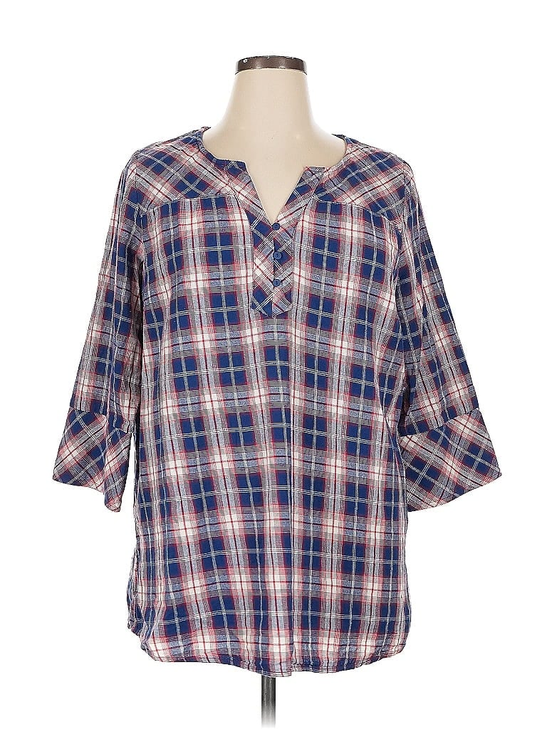 Pre-owned Skies Are Blue 3/4 Sleeve Blouse In Blue