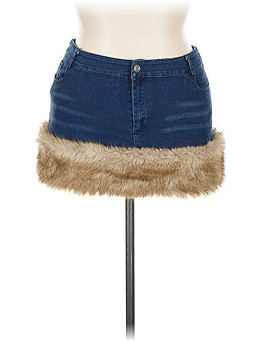 Fashion Nova Denim Skirt (view 1)