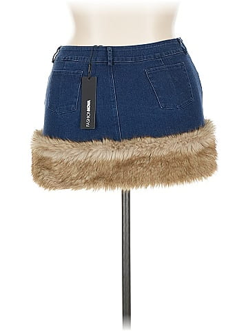 Fashion Nova Denim Skirt (view 2)