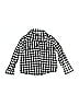 Munster 100% Cotton Checkered-gingham Black Long Sleeve Button-Down Shirt Size 2 - photo 1