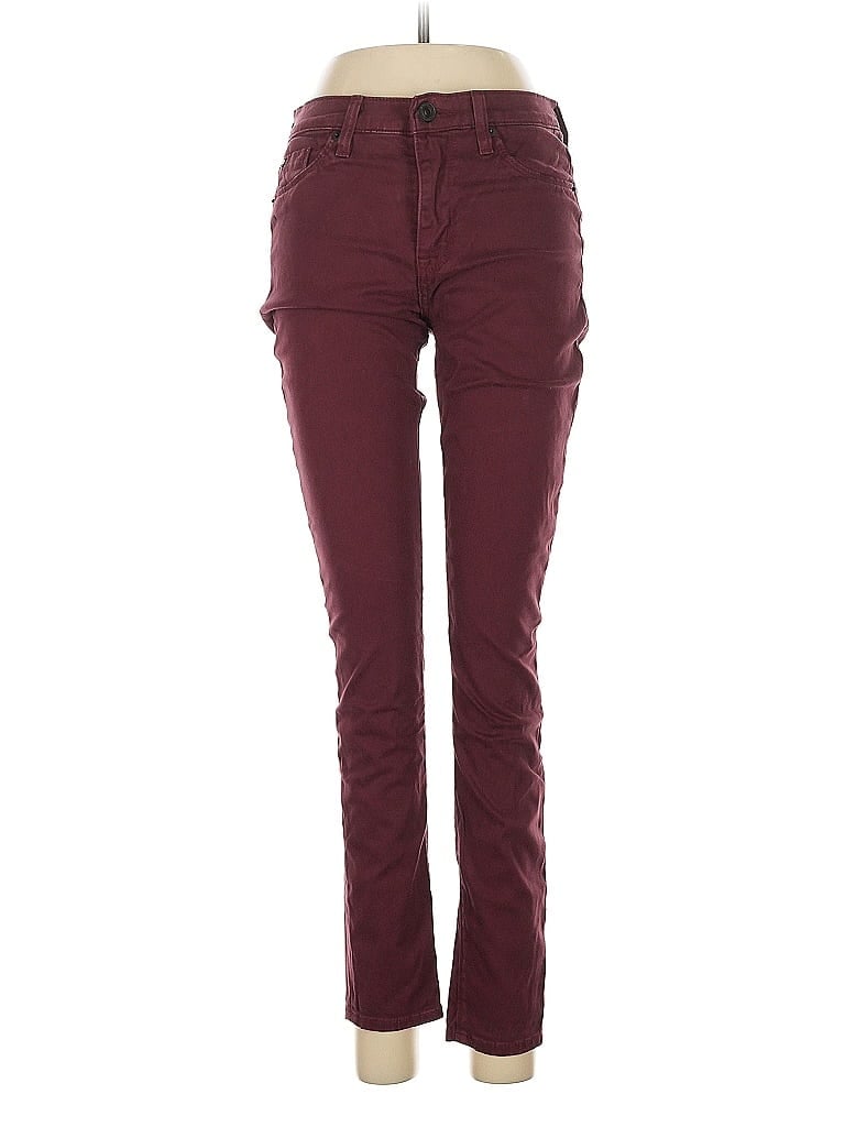 Pre-owned Hudson Jeans In Burgundy