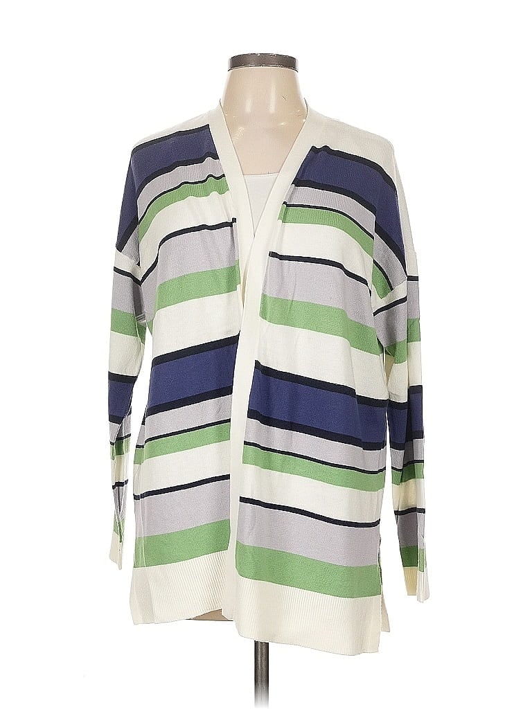 Pre-owned Ann Taylor Loft Outlet Cardigan Sweater In Green