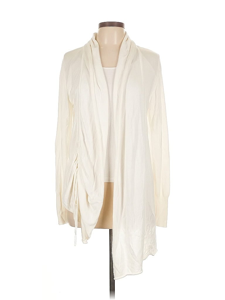 Pre-owned Fever Cardigan Sweater In White