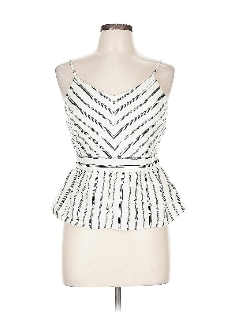 Pre-owned Monteau Sleeveless Blouse In Silver