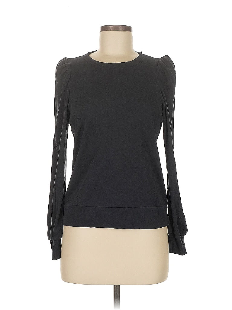 Click to view more detailed imagery on our partner's website Pre-owned Chaser Long Sleeve Top Black Boatneck Tops