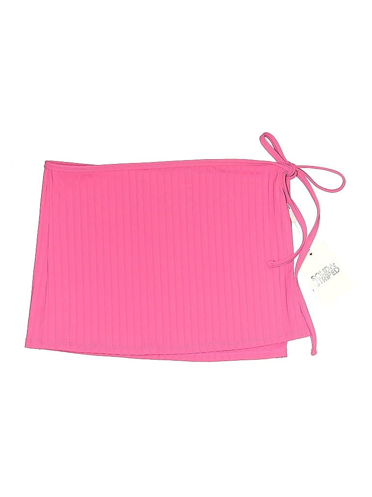 Click to view more detailed imagery on our partner's website Pre-owned Solid & Striped Swimsuit Top Pink Swimwear