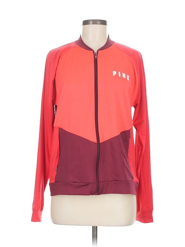 Pre-owned Victoria's Secret Pink Track Jacket In Pink