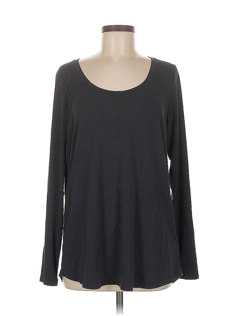 Pre-owned Athleta Long Sleeve T-shirt In Gray