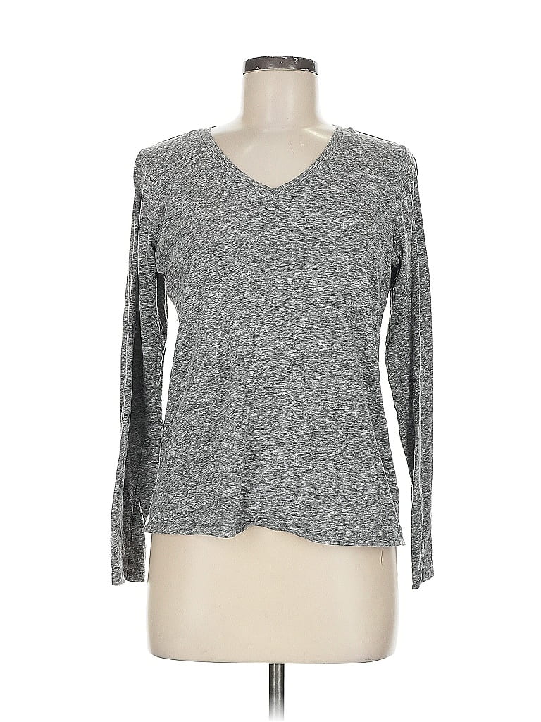Pre-owned Sonoma Goods For Life Long Sleeve T-shirt In Gray