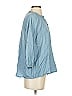 J.Jill Solid Blue 3/4 Sleeve Button-Down Shirt Size S - photo 4
