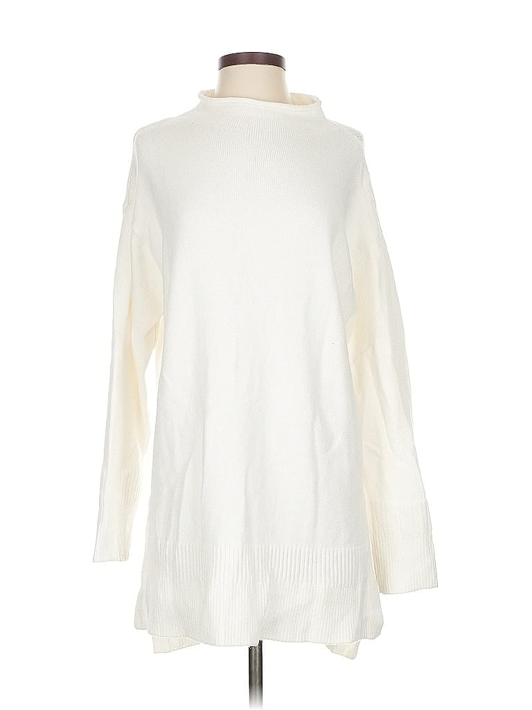 Pre-owned Moth Turtleneck Sweater In White