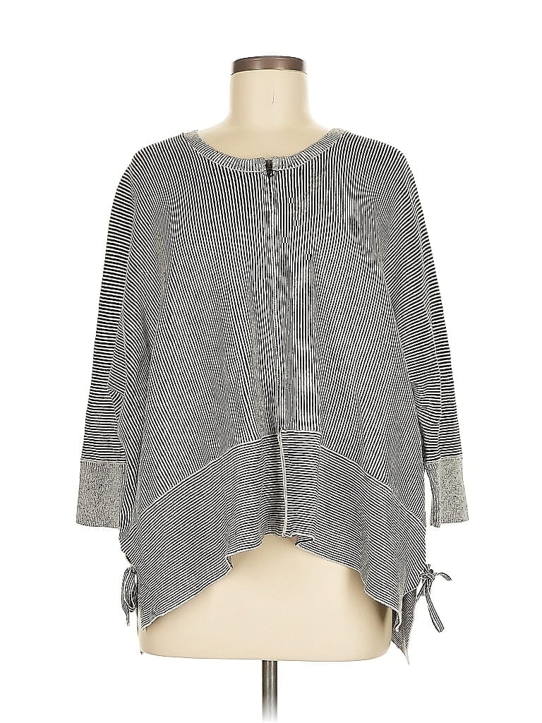 Pre-owned Cabi Cardigan Sweater In Gray