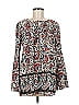 Mix Nouveau 100% Polyester Red Long Sleeve Blouse Size M - photo 1