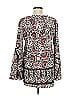 Mix Nouveau 100% Polyester Red Long Sleeve Blouse Size M - photo 2