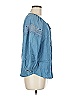 Adrienne Vittadini 100% Lyocell Blue 3/4 Sleeve Blouse Size M - photo 4