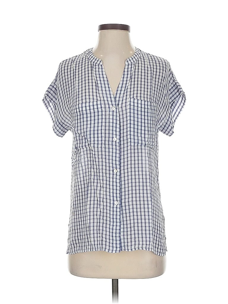Pre-owned Rails Short Sleeve Blouse In Blue
