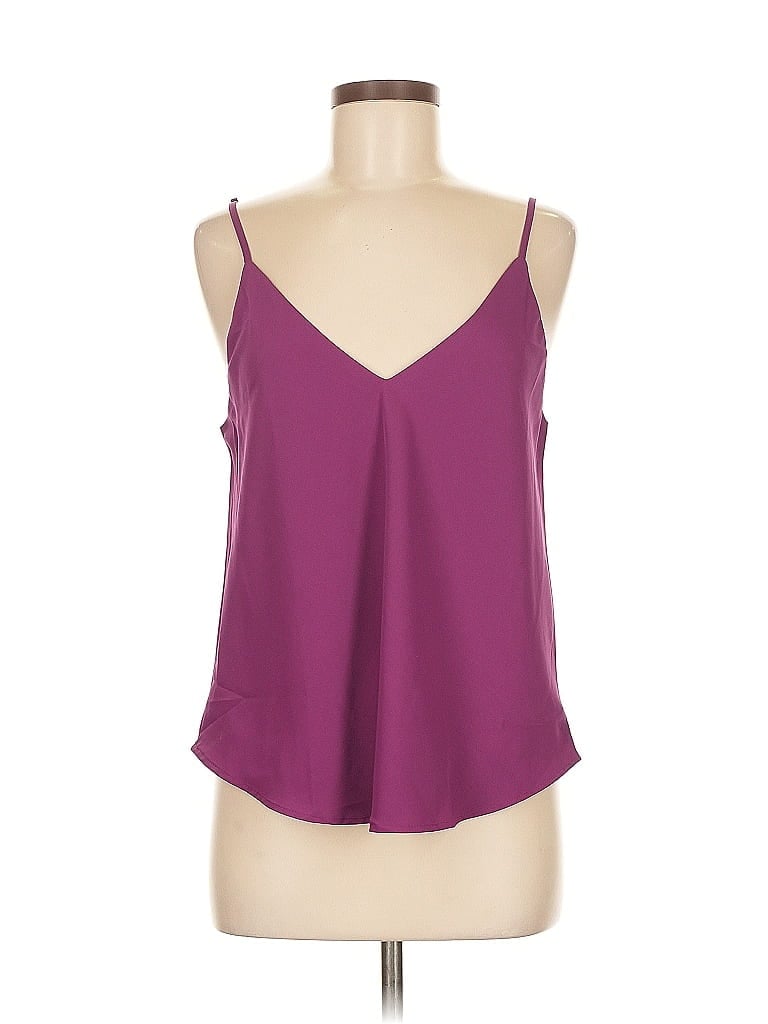Pre-owned Shein Sleeveless Blouse In Burgundy