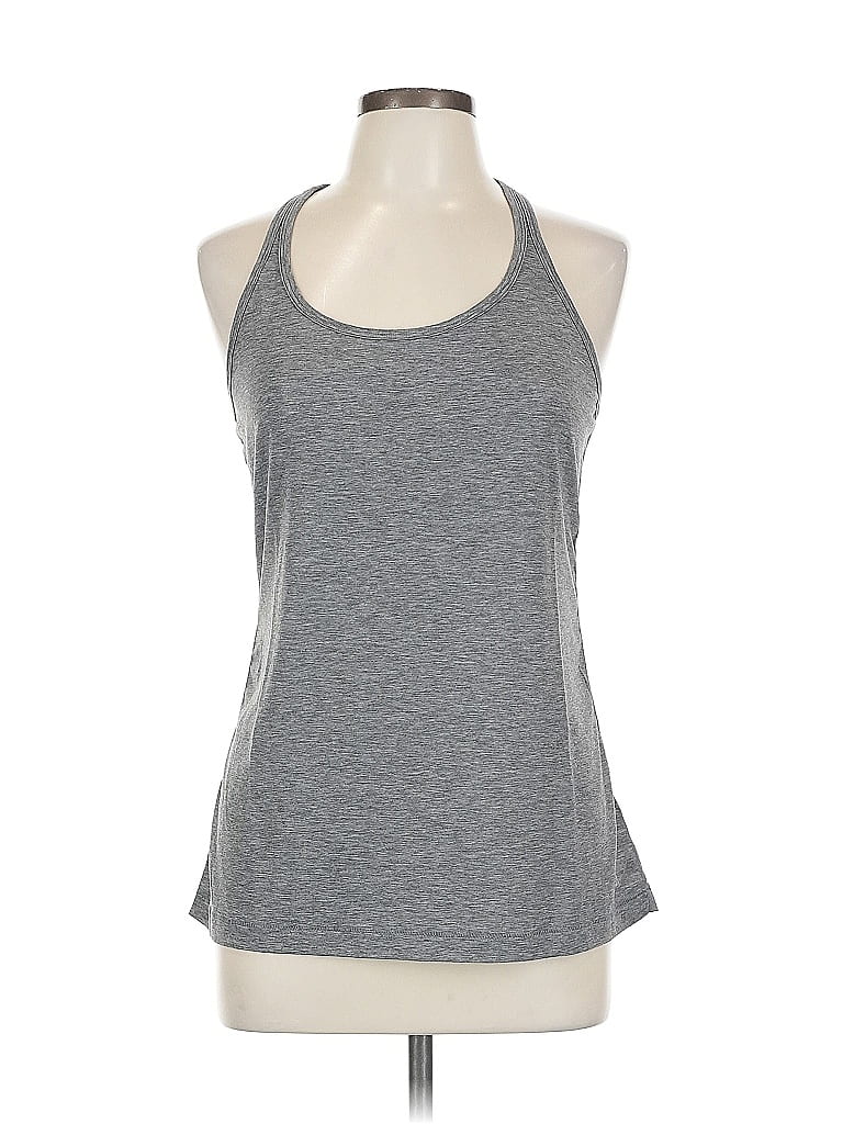 Pre-owned Gap Fit Active Tank Top In Gray