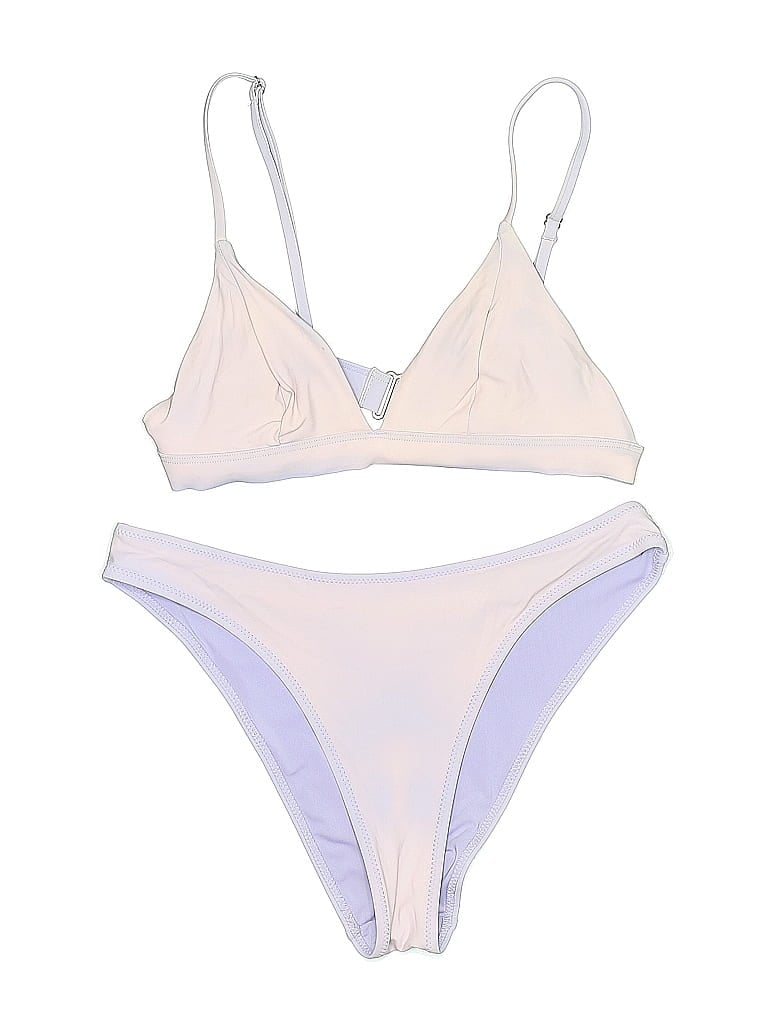 Pre-owned H&m Two Piece Swimsuit In White