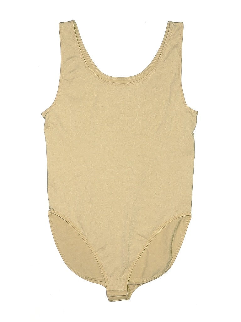 Pre-owned Women With Control Bodysuit In Brown