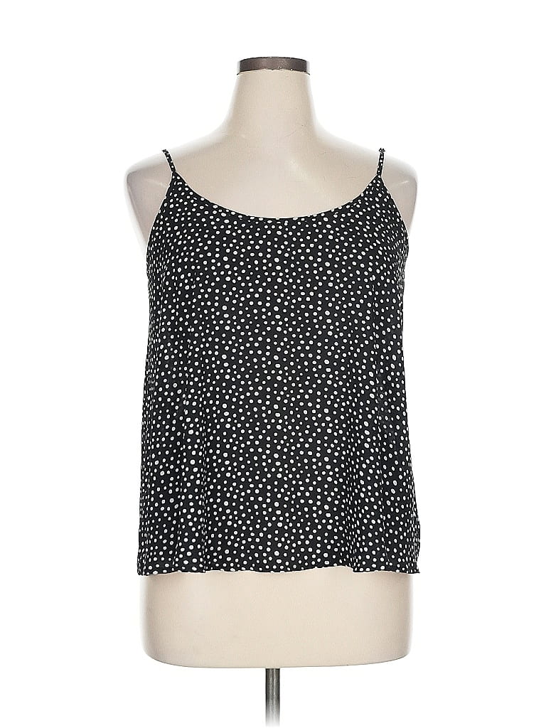 Pre-owned Apt. 9 Sleeveless Top Black Halter Neckline Tops