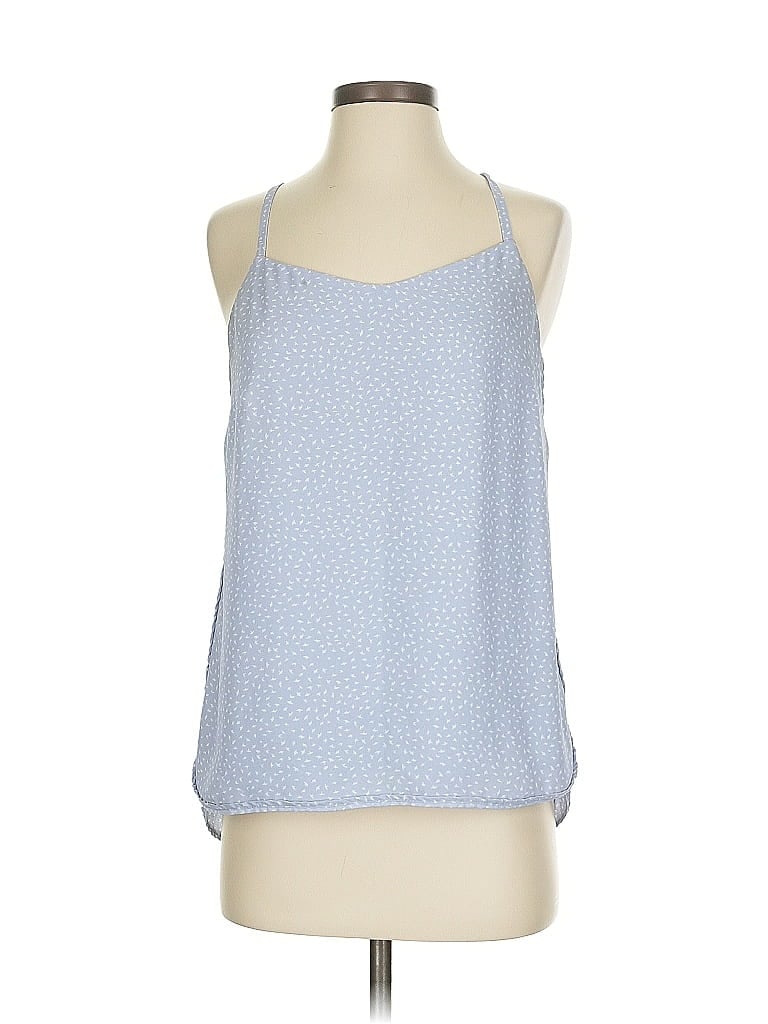 Pre-owned Ann Taylor Loft Tank Top Blue Halter Neckline Tops
