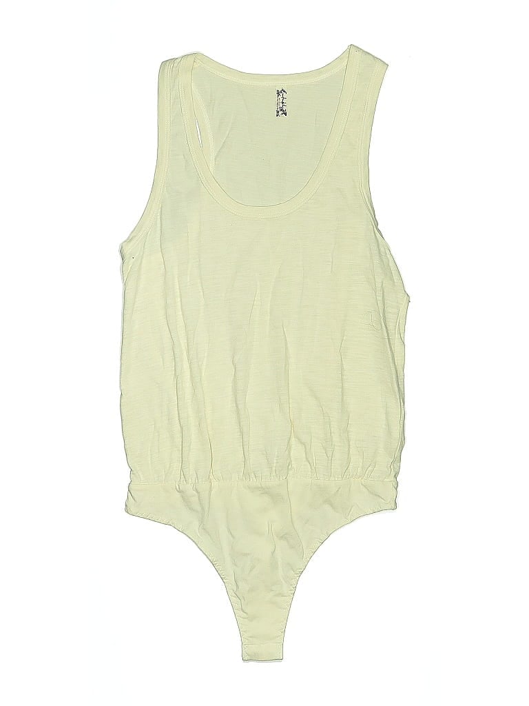 Pre-owned Intimately By Free People Bodysuit In Yellow