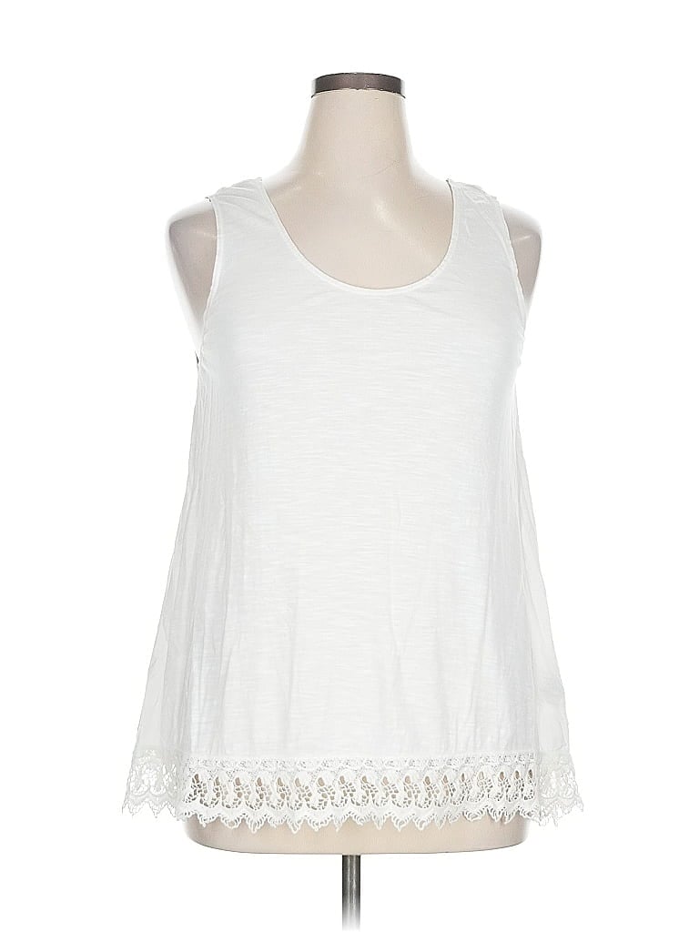 Pre-owned Max Studio Sleeveless T-shirt In White