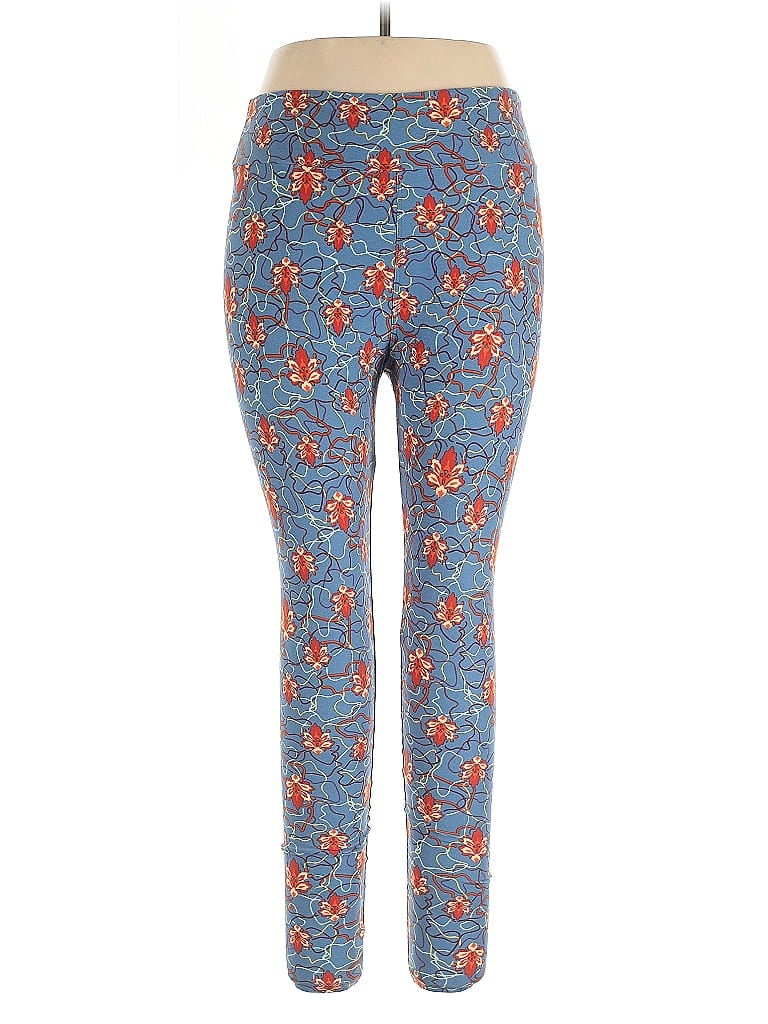 Pre-owned Lularoe Leggings In Blue