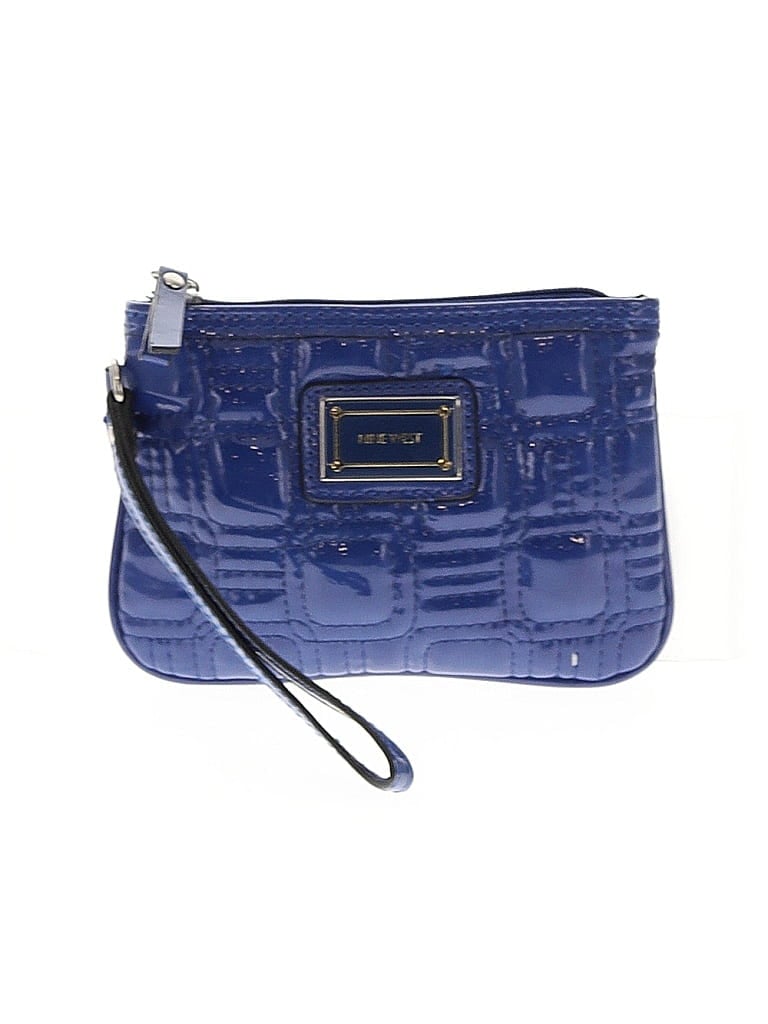 Pre-owned Nine West Wristlet In Blue