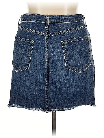 Just Black Denim Skirt (view 2)