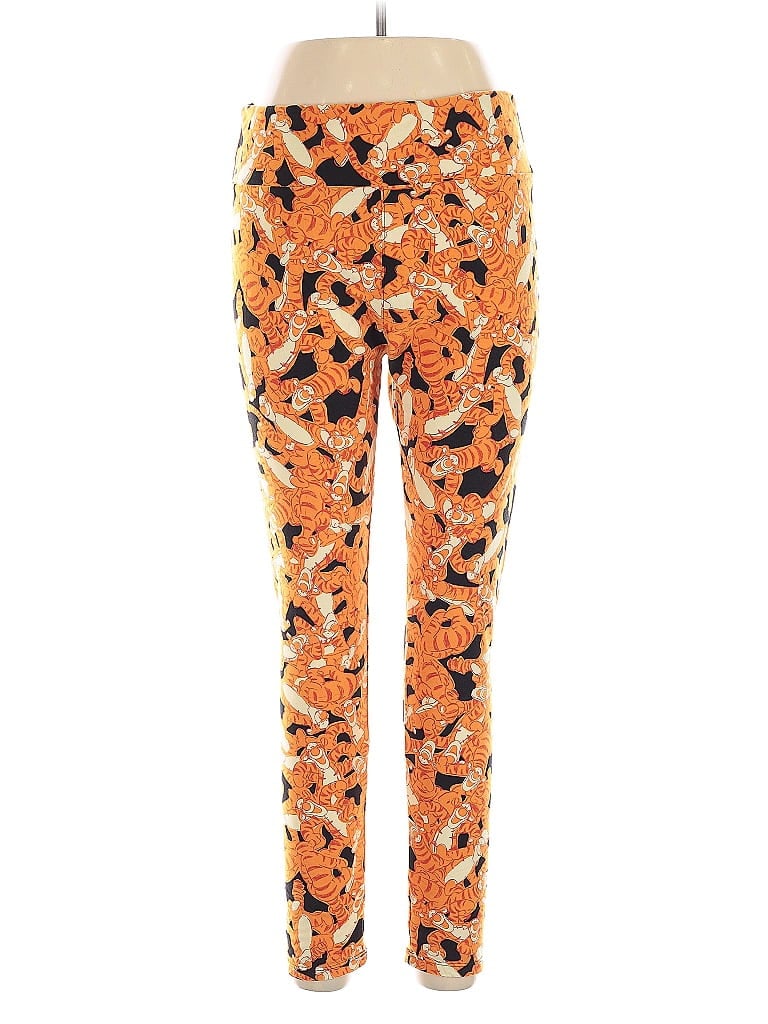 Pre-owned Lularoe Casual Pants In Orange