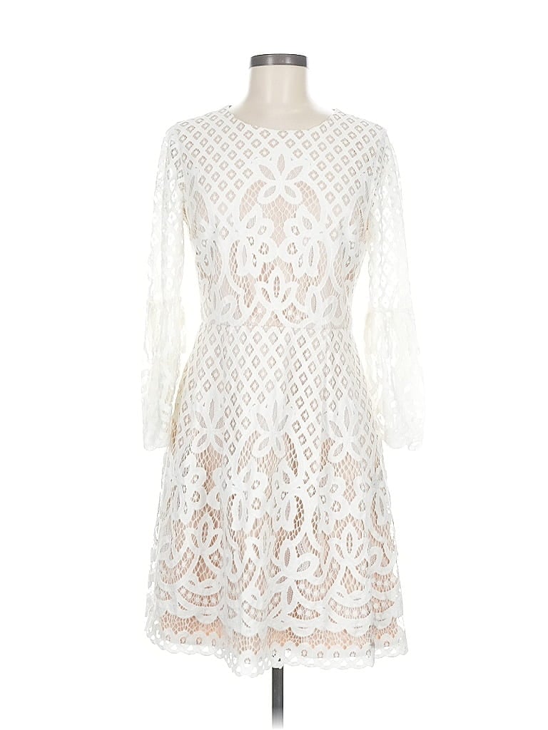Pre-owned Eliza J Cocktail Dress In White