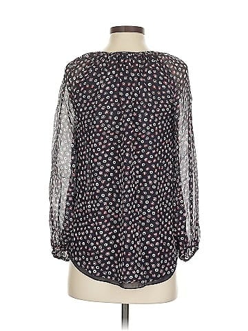 Diane von Furstenberg Long Sleeve Silk Top (view 2)