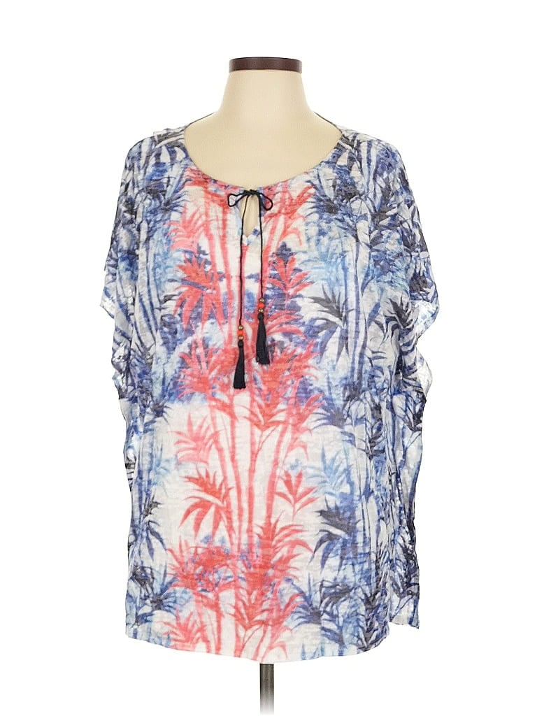 Pre-owned Ruby Rd. 3/4 Sleeve Blouse In Blue