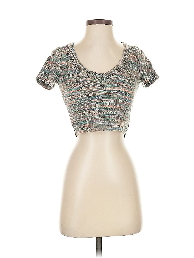 Pre-owned Madewell Short Sleeve T-shirt In Gray