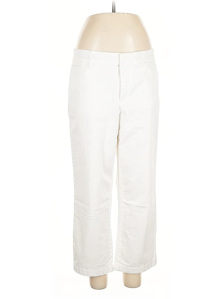 Pre-owned Jm Collection Casual Pants In White