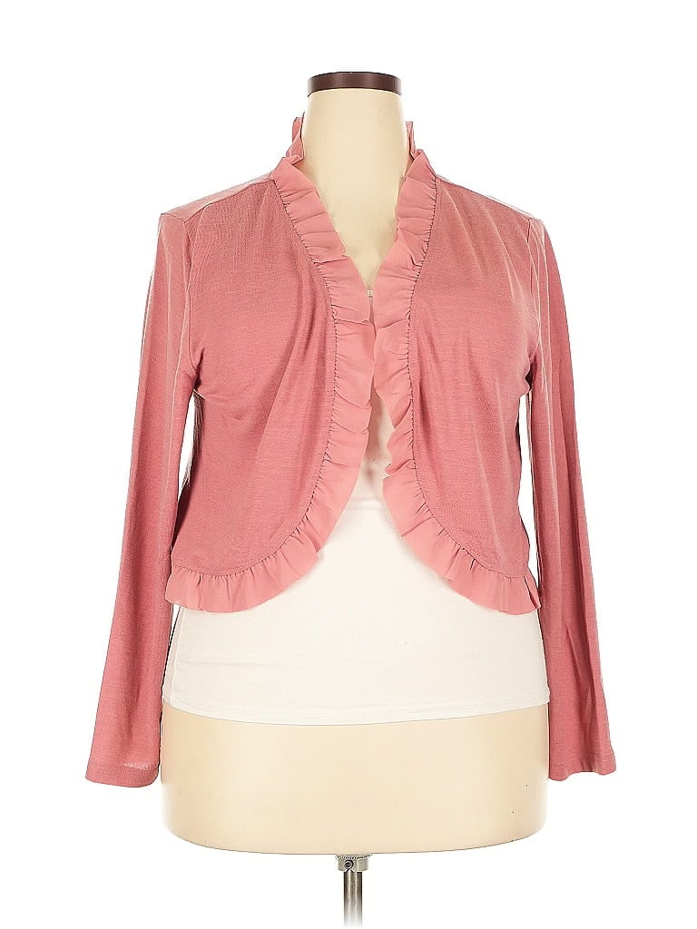 Pre-owned Assorted Brands Cardigan Sweater In Pink