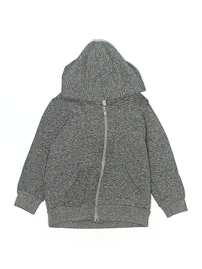 AMERICAN APPAREL Pre-owned Kids' Zip Up Hoodie In Gray