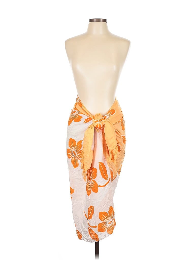 Pre-owned Assorted Brands Swimsuit Cover Up In Orange