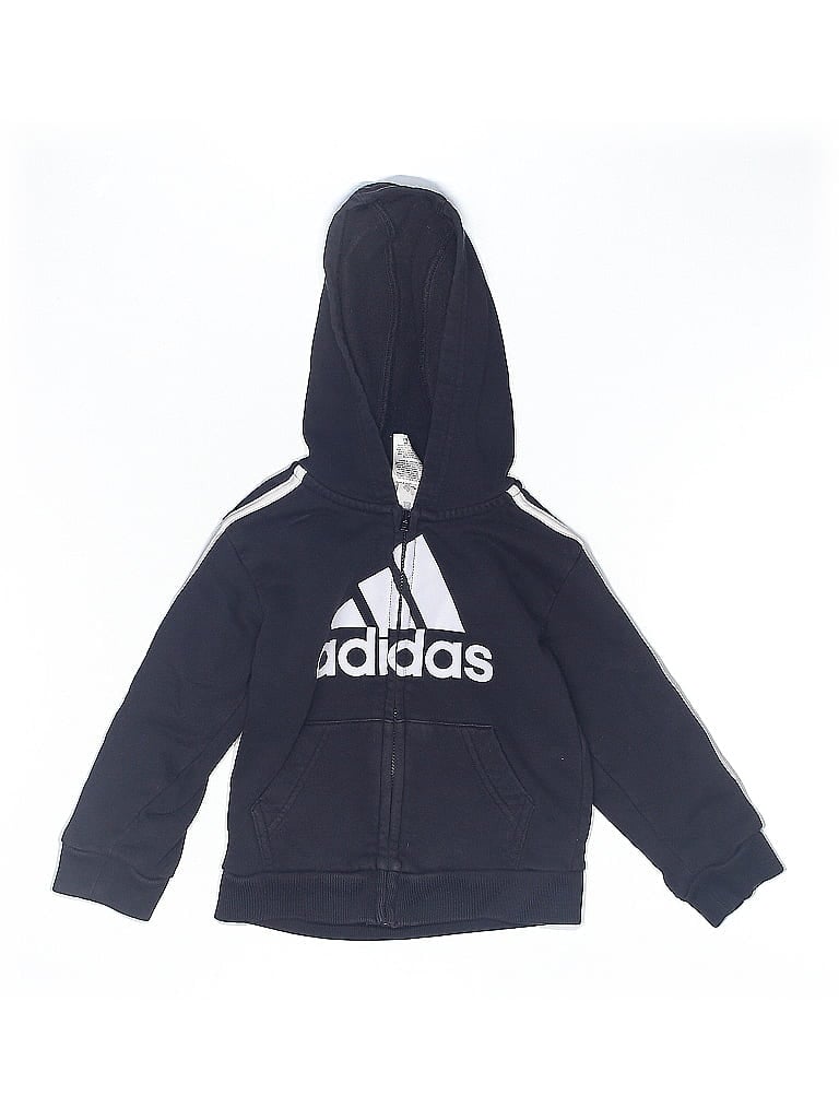 Click to view more detailed imagery on our partner's website Pre-owned Adidas Originals Kids' Zip Up Hoodie In Black