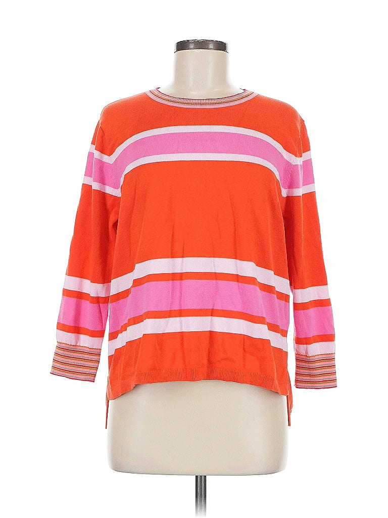 Pre-owned Cabi 3/4 Sleeve T-shirt In Orange