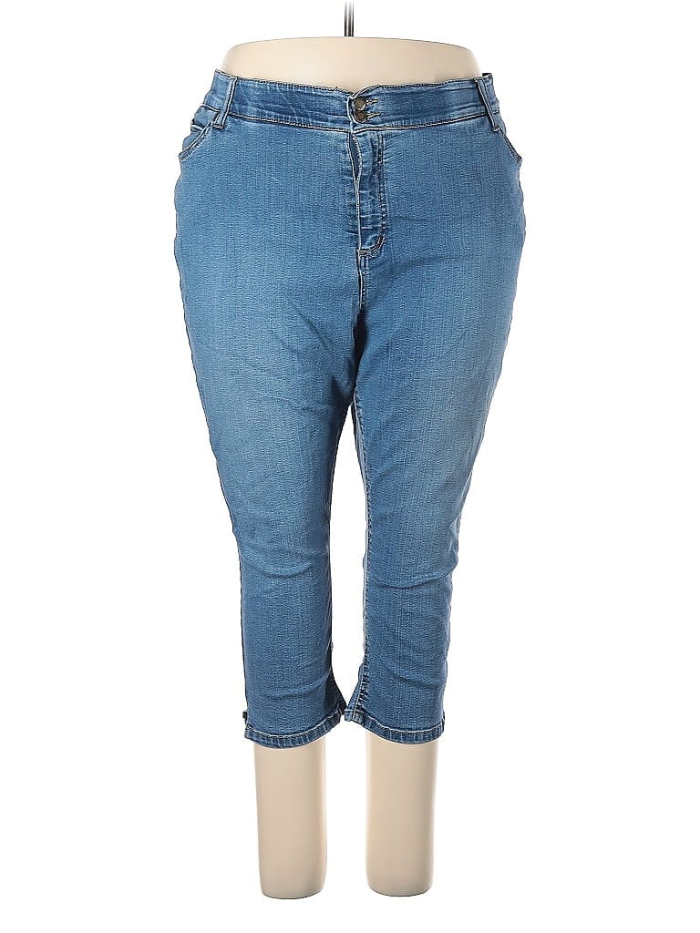 Pre-owned Jessica London Jeggings In Blue