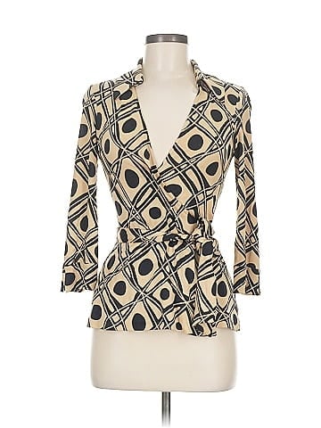 Diane von Furstenberg 3/4 Sleeve Silk Top (view 1)