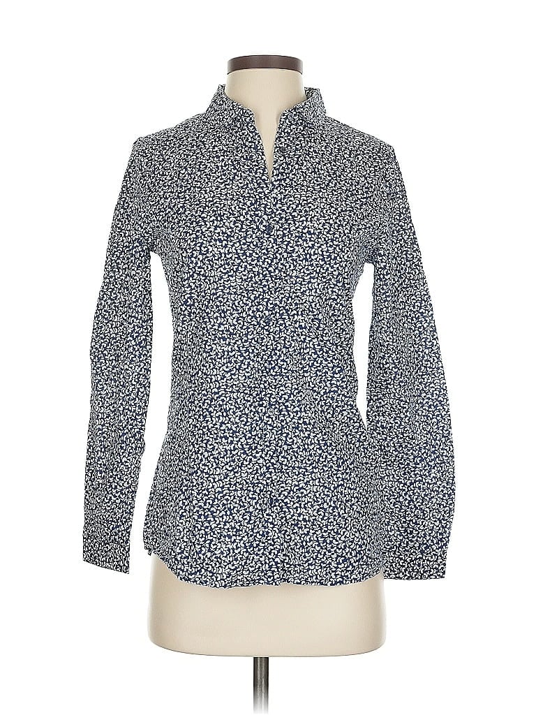 Pre-owned Unbranded Long Sleeve Button Down Shirt In Blue